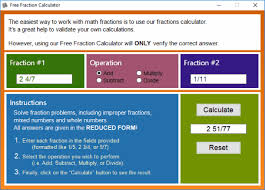 We did not find results for: 9 Best Free Fractions Calculator Software For Windows