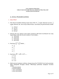 Check spelling or type a new query. Contoh Soal Usbn Matematika Smp Kelas 9 Doc Jawabanku Id