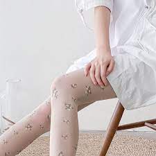 Lolita Girls Cute Floral Pattern Panyhose Stockings Summer Thin Tights 5  Colors | eBay