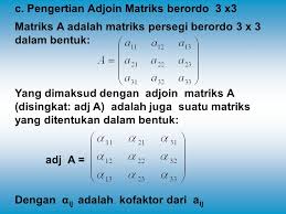 Untuk penerapannya minor, kofaktor, matriks kofaktor dan adjoin matriks dapat dibaca dalam artikel menentukan determinan matriks berordo 2x2 dan 3x3, cara menentukan invers matriks 2 x 2, dan menentukan invers matriks berordo 3 x 3. Matriks 2 1 Menentukan Invers Suatu Matriks Brordo 2x2 Ppt Download