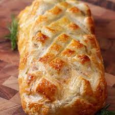Puff Pastry Salmon Salmon Wellington Recipe By Tasty Recipe Salmon Wellington Recipe Wellington Food Salmon Wellington