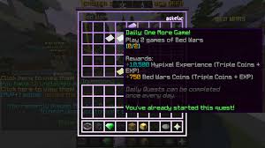 You can play most of the games on the hypixel minecraft server in parties. Daily Quests Not Working Hypixel Minecraft Server And Maps
