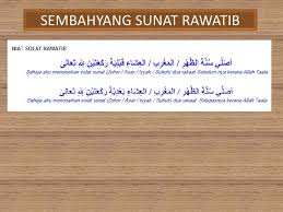 Hal ini kerana terdapat waktu yang dilarang untuk solat sunat yang kita akan bincangkan. Niat Solat Sunat Rawatib Sebelum Subuh