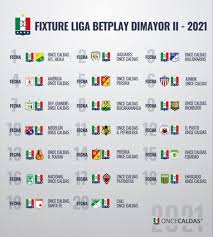 It is contested by the 36 professional clubs of dimayor. Lista La Programacion De Liga Betplay Dimayor 2 2021 Once Caldas S A