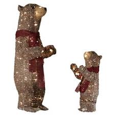 Shop Holiday Living Lighted Bear Outdoor Christmas Decoration With White Incandescent Lig Outdoor Christmas Decorations Outdoor Christmas Outdoor Holiday Decor