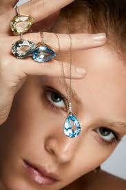 14kt Green Amethyst Pear Drop Ring