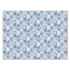 Baby Blue Elephant Tissue Gift Wrapping Paper Zazzle Com Gift Wrapping Paper Baby Shower Accessories Baby Shower Wrapping