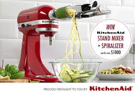 View top rated free kitchenaid stand mixer recipes with ratings and reviews. Win A Kitchenaid Stand Mixer With Spiralizer Attachment Competition