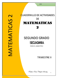 No solo eso, a juzgar por las diversas páginas de este libro, hace que este libro libro de matemáticas 2 telesecundaria contestado sea más significativo y claro al transmitir las intenciones del autor. 2o 2t Maestro Cuadernillo De Matematicas Multiplicacion Exponenciacion