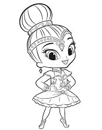 Printable beautiful dress coloring page. Shimmer Wearing Beautiful Dress Coloring Page Free Printable Coloring Pages For Kids
