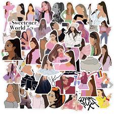 Decorate your laptops, water bottles, h. 10 30 50pcs Ariana Grande Singer Stickers Diy Skateboard Fridge Guitar Travel Motorcycle Waterproof Graffiti Sticker Cool Gift Stickers Aliexpress