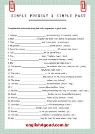 Simple Present Tense Simple Past Tense Present Continuous Exercises Simple Past X Simple Present Simple Present Tense Worksheets Simple Past Tense Worksheet Past Tense Worksheet