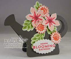 Watering Can Card Fold Shaped Cards Cards Handmade Flower Cards