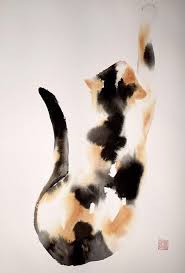 Watercolour By Agnes Bodor Bodorka How Are My Chances Of Making You A Water Color Expert By Sustained Exposure To Awesome A Watercolor Cat Cat Art Animal Art