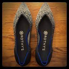 My allbird loungers were cheaper by around $50 but the difference here is that allbirds are wool loungers. Rothy S Shoes New Rothys Slate Metallic The Point Size 65 Poshmark