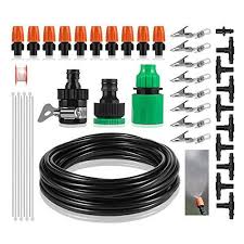 Deyard 26 2ft 8m Brumisateur Systeme De Brumisation Avec 10pcs Brume Buse Pour Parasol En Plein Air Patio Jardin Ventilateur Brumisateur Brumisateur Exterieur Parasol