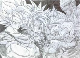 Search more high quality free transparent png images on pngkey.com and share it with your. Anime Drawings On Twitter The Z Fighters From Dragon Ball Z Anime Dbz Drawing Goku Gohan Piccolo Vegeta Trunks Http T Co E8tnlya1rb