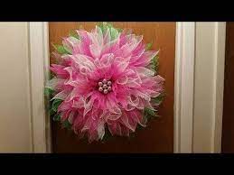 Spring Deco Mesh Wreath Dollar Tree Diy Youtube Mesh Wreath Diy Decorative Mesh Wreaths Mesh Wreath Tutorial