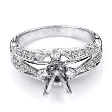 14k Gold Tacori Style Diamond Engagement Ring Setting 0 51ct Mounting