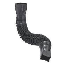 You should have enough gutter downspouts to effectively handle the size of your entire gutter system. Flex A Spout Gutter Downspout Extension Black 85015 Rona