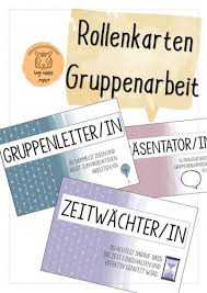 Rollenkarten Fur Die Gruppenarbeit Unterrichtsmaterial Im Fach Fachubergreifendes In 2020 Gruppenarbeit Unterrichtsmaterial Lehrer Tipps