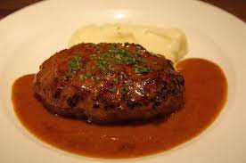 How To Make Hamburger Steak With A Simple Butter And Red Wine Sauce Recipe Beef Recipes Red Wine Sauce Entree Recipes