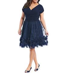 Ignite Evenings Plus Size Cap Sleeve Ruched Rosette Party Dress Plus Size Cocktail Dresses Plus Dresses Trendy Cocktail Dresses