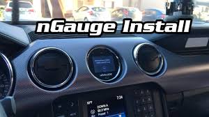 The hp tuners ngauge is a digital gauge that connects to the vehicle's obd2 port, allowing the user to view live data and reprogram the ecu. How To Install A Ngauge In A 2015 Mustang A C Vent Youtube