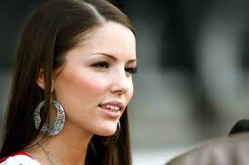 Anna Hammel (Miss Austria 2009) während eines Fußballspiels in Linz,  Österreich