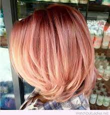 Perfect Rose Gold Bob Bob Hair Color Hair Styles Short Hair Styles