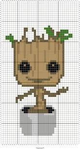 Baby Groot C2c 60 X 70 Fun Corner To Corner Pattern For Use In Cross Stitch Or Crochet Cross Stitch Patterns Cross Stitch Pattern Maker Cross Stitch