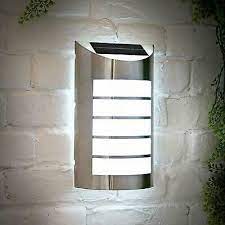 Stainless Steel Outdoor Led Solar Powered Soho Wall Light Security Lights 5054667361269 Ebay In 2021 Solar Powered Outdoor Lights Outdoor Wall Lighting Motion Sensor Lights Outdoor