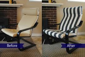 The matching white sofas go well with the entire theme, making the place look well put together. Ikea Hack Poang Chair Recover L Amour Chez Nous