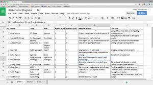 Every organization has a template for the stakeholder register; How To Create And Use A Stakeholder Register Youtube