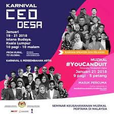 Program ini dijangka akan membabitkan lebih 100 usahawan luar bandar yang akan bertemu dengan trade buyer dari dalam dan luar negara melalui platform digital ekud@kplb 2020, katanya. Youcanduit Kuala Lumpur 2018 Karnival Ceo Desa Denaihati