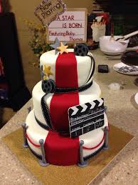 Can't make it to the shower? A Star Is Born Baby Shower Cake Hollywood Party Theme Hollywood Birthday Parties Hollywood Birthday