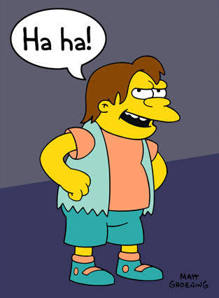 The haha nelson's laugh