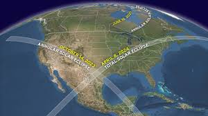 Where & when is the annular solar eclipse on 10 june 2021 visible? Eclipse America 2021 2024 Solar Eclipse Across America