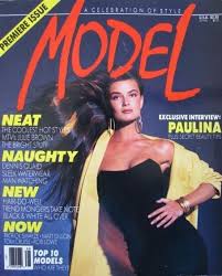 Paulina porizkova shows off her incredible figure in a sheer black bodysuit as she poses for 'daring' cover of vogue cs. Paulina Porizkova Model Magazine August 1988 Cover Photo United States