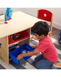 Subito a casa e in tutta sicurezza con ebay! Kidkraft Set Tavolo E Sedie Stella Con Contenitori Portaoggetti Unisex Bambini