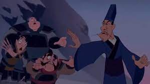 can we just talk about how in mulan how ling, yao, and chien po still cared  about mulan even after finding out the truth about her? they even tried to  stop shang