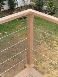 Pas cher grand choix droit de retour sous 30 jours. Garde Corps En Bois Avec Cables Inox