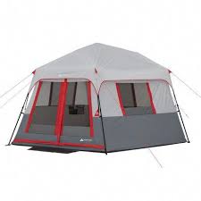 Ozark Trail 8 Person Instant Hexagon Tent With Built In Led Lights Tent Ozark Trail Log Home Interiors