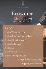Bolu pisang sederhana takaran sendok. Resep Brownies Rice Cooker Takaran Sendok Dijamin 100 Jadi ç¾Žå¥½ Meihao
