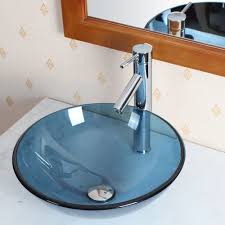 Check spelling or type a new query. Elite Blue Tinted Transparent Round Glass Bathroom Vessel Sink Bowl With Chrome Pop Up Drain And Mounting Ring Gd10c P01008c Walmart Com Walmart Com