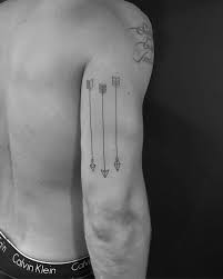 For example, bells symbolize freedom and a tiger on the chest is symbolic of aggression toward. Vertical Arrows On The Back Of The Right Arm