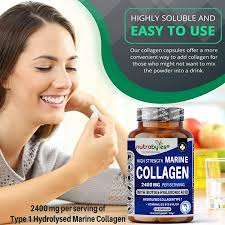 2400mg Marine Collagen Complex Capsules, Hydrolyzed Form