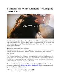 After this, wash your hair with a mild shampoo. 9 Natural Hair Care Remedies For Long And Shiny Hair By Arata Official Issuu
