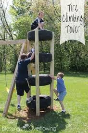 Tire Climbing Tower Blessings Overflowing Kinder Spielplatz Garten Outdoor Spielplatz Spielplatz