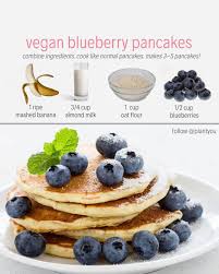 Vegan Fitness Nutrition Info On Instagram Follow Plantyou Blueberry Pancakes A Healthier Twist On Whole Food Recipes Vegan Recipes Plant Based Food